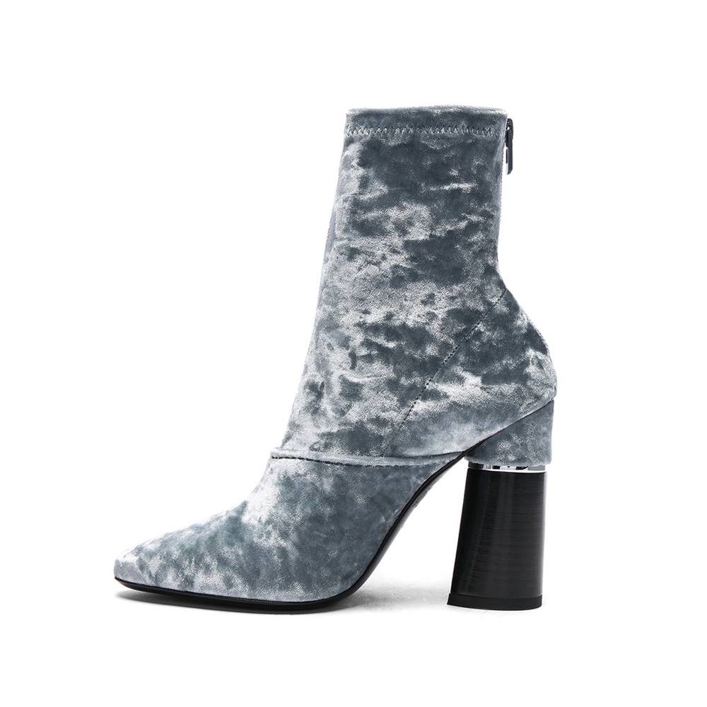 3.1 Phillip Lim Kyoto Crushed-Velvet Boots